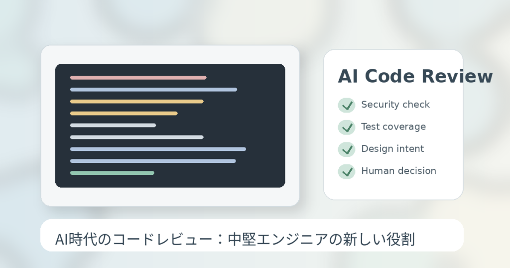 AI時代のコードレビュー：中堅エンジニアが見るべき5つの観点